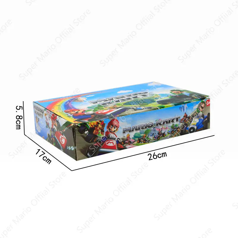 8pcs/lot Super Mario Series Toy Car Model Sliding Racing Cars Cartoon Game Character Anime Figure KARTING Collecting Toys Gifts