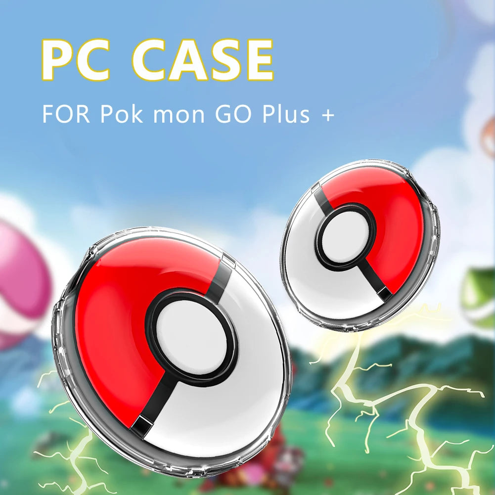 Case For Pokemon GO Plus + Protective Case Silicone Drop Protection Cover with Strap Shell for Pokemon GO Plus+ Game Storage Box