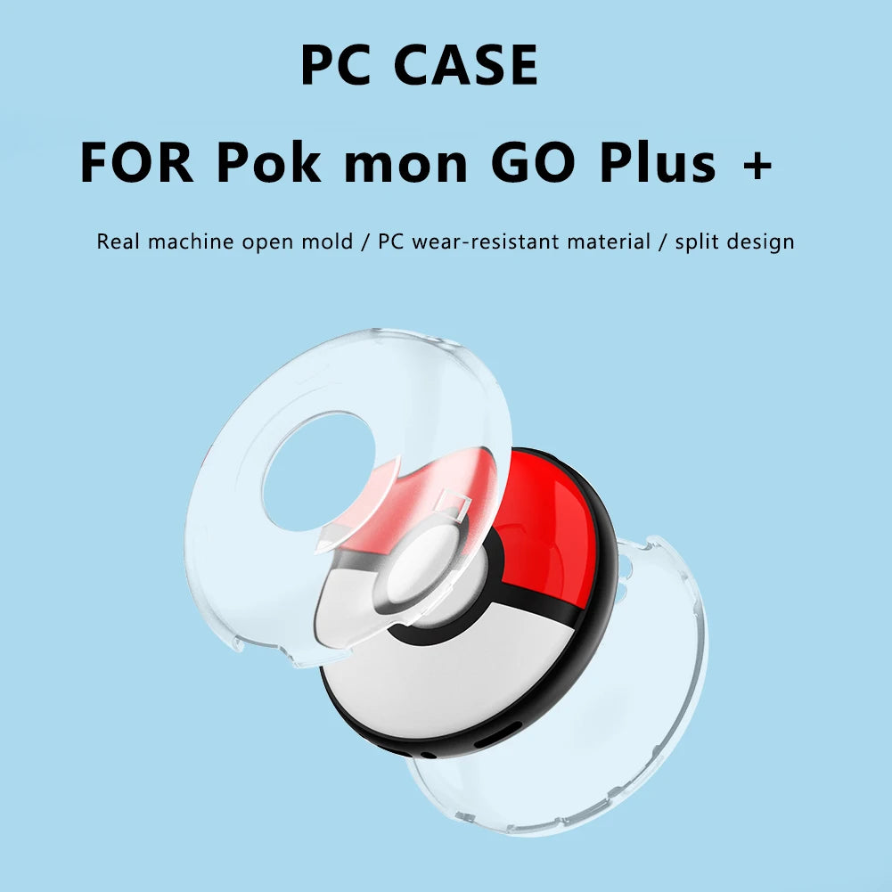 Case For Pokemon GO Plus + Protective Case Silicone Drop Protection Cover with Strap Shell for Pokemon GO Plus+ Game Storage Box