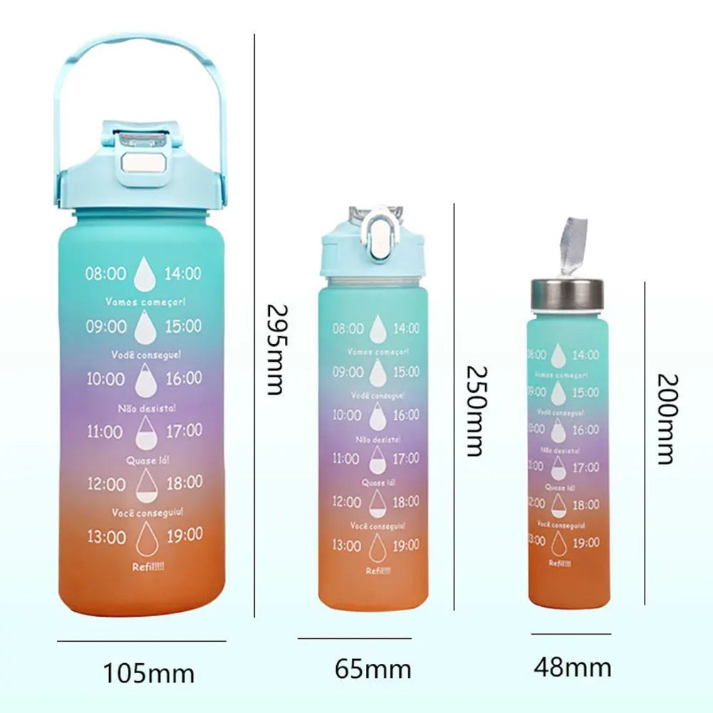 3pcs Water Bottles Reusable Lightweight Outdoor Sports Bottle For Adults Teens