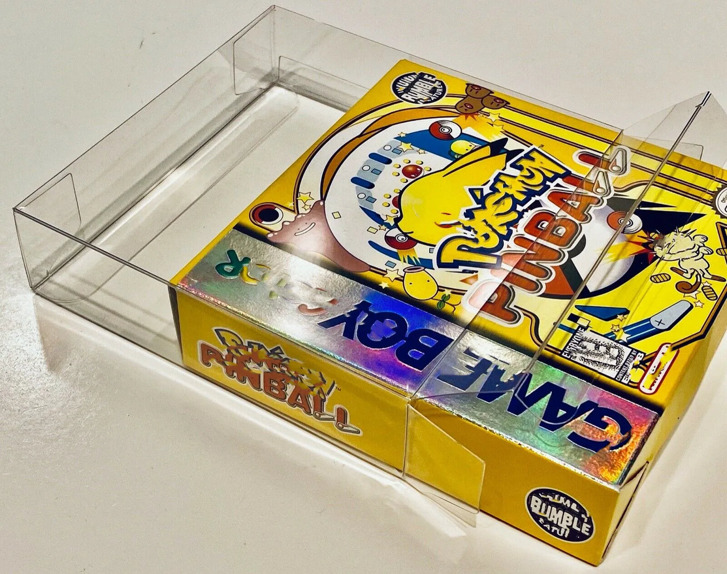 1 Box Protector ONLY FOR POKEMON PINBALL GAME BOY COLOR Clear Case Nintendo