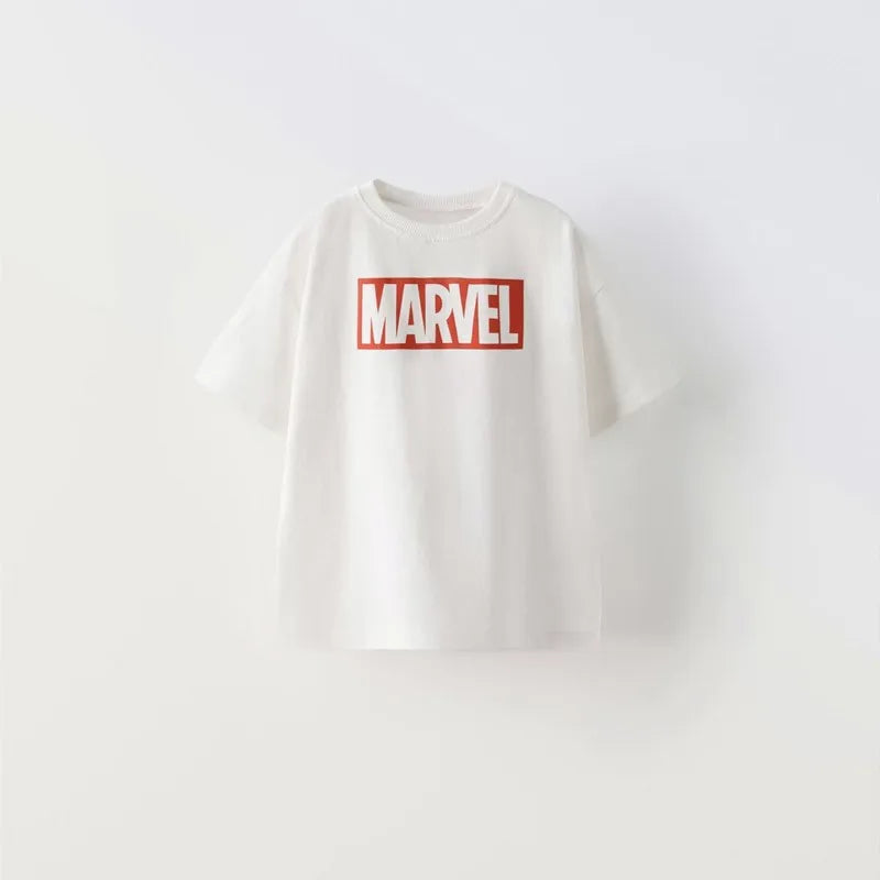 1-6Age Child TShirt Disney Summer New Design Clothes Boys And Girls Fashion Casual Short Sleeve Tees Kids Loose Print White Tees